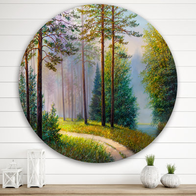 " Subtle Evening Light Through The Trees II " Painting Print