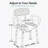 U Shape Shower Chair Heavy Duty 450Lb Capacity Adjustable Height Padded Armrests