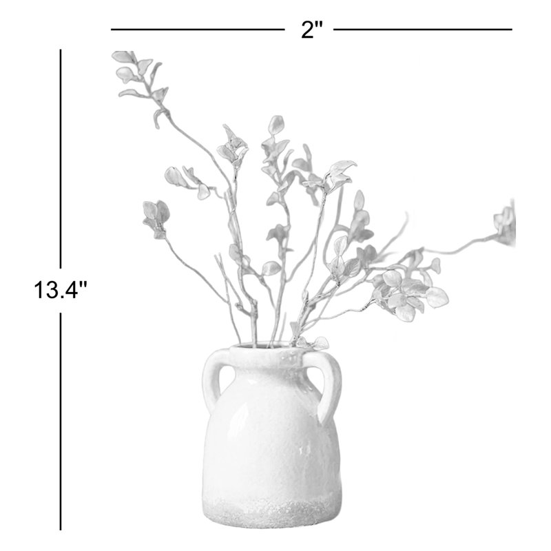 Tige de feuille de vigne artificielle, Été rouge, 5 tiges