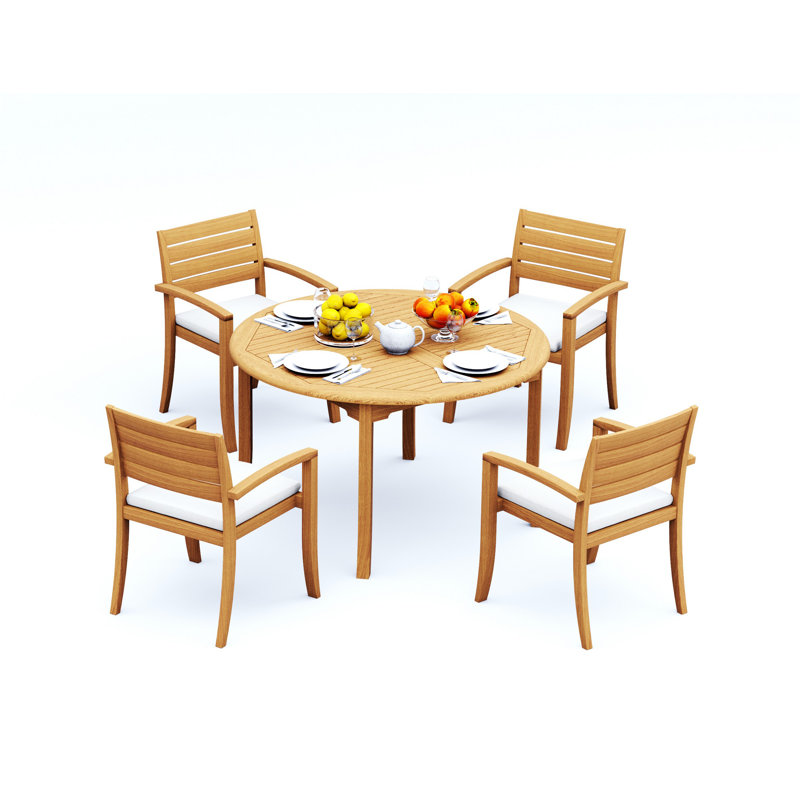 Ensemble de table d'extérieur Alvarado, 4, H 30,5 po x l 52 po x P 52 po