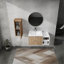 Meuble-lavabo élégant avec rangement abondant et design exquis