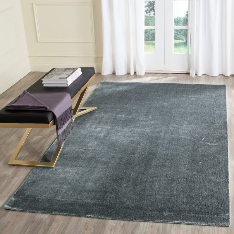 Tapis éléphant noué à la main Mcelroy, Rectangle 9 pi x 12 pi