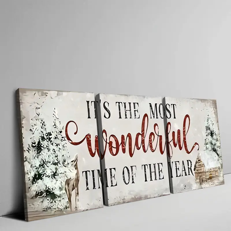 3 Piece Wrapped Canvas Wall Art