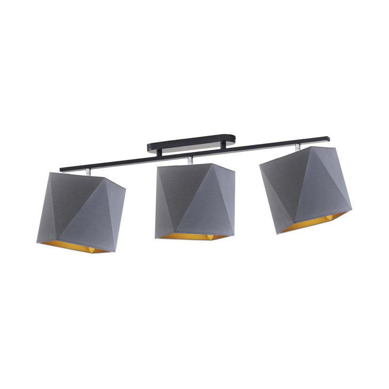 Goodell 3 - Light Kitchen Island Pendant, Matte Black, Grey
