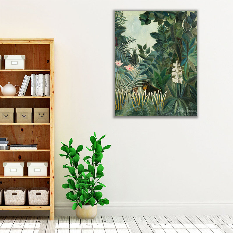 La jungle équatoriale, 1909, reproduction d'art sur toile, H 30 po x l 24 po
