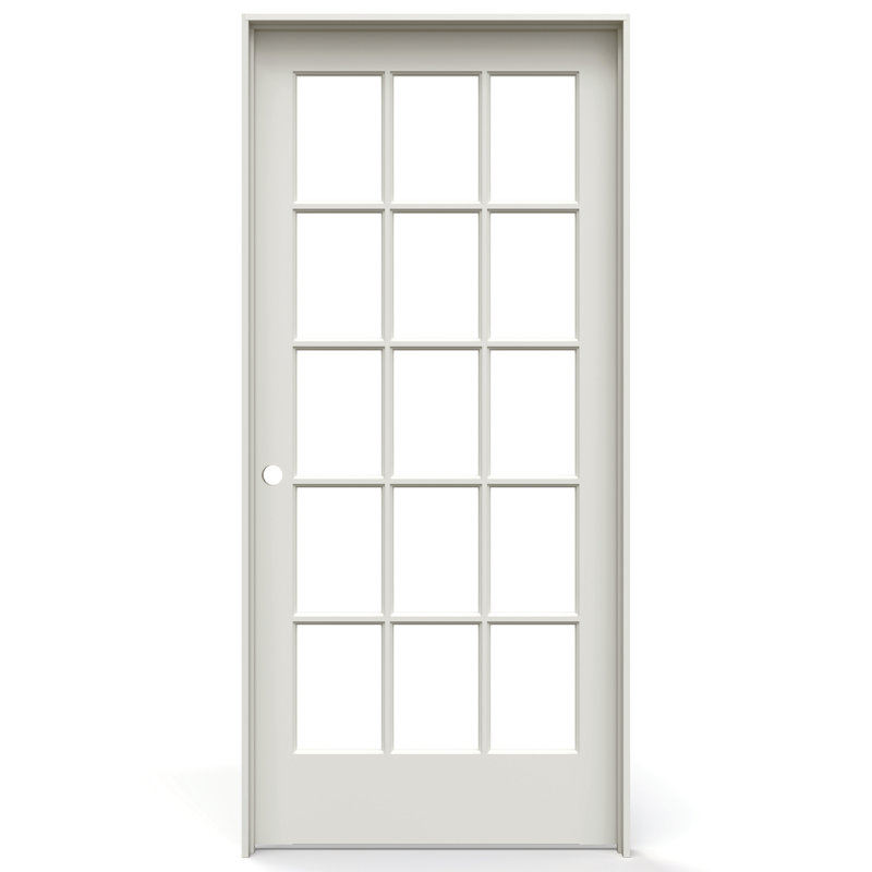 Porte intérieure en panneau de fibres à densité moyenne apprêté 15-Lite, Côté droit, 36 po x 84 po