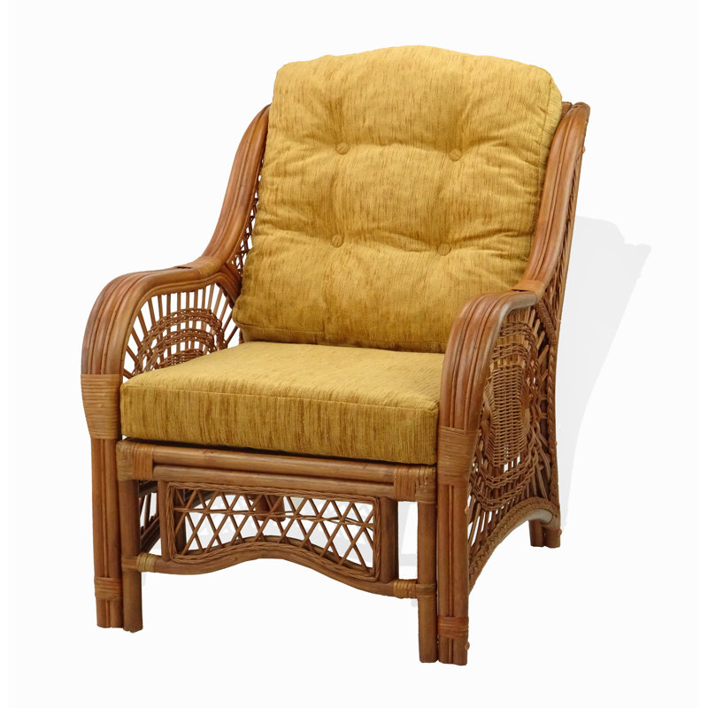 Fauteuil d'appoint Malibu Lounge Living, Jaune