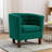 Fabric Barrel Accent Chair with Rubberwood Legs-1763268373
