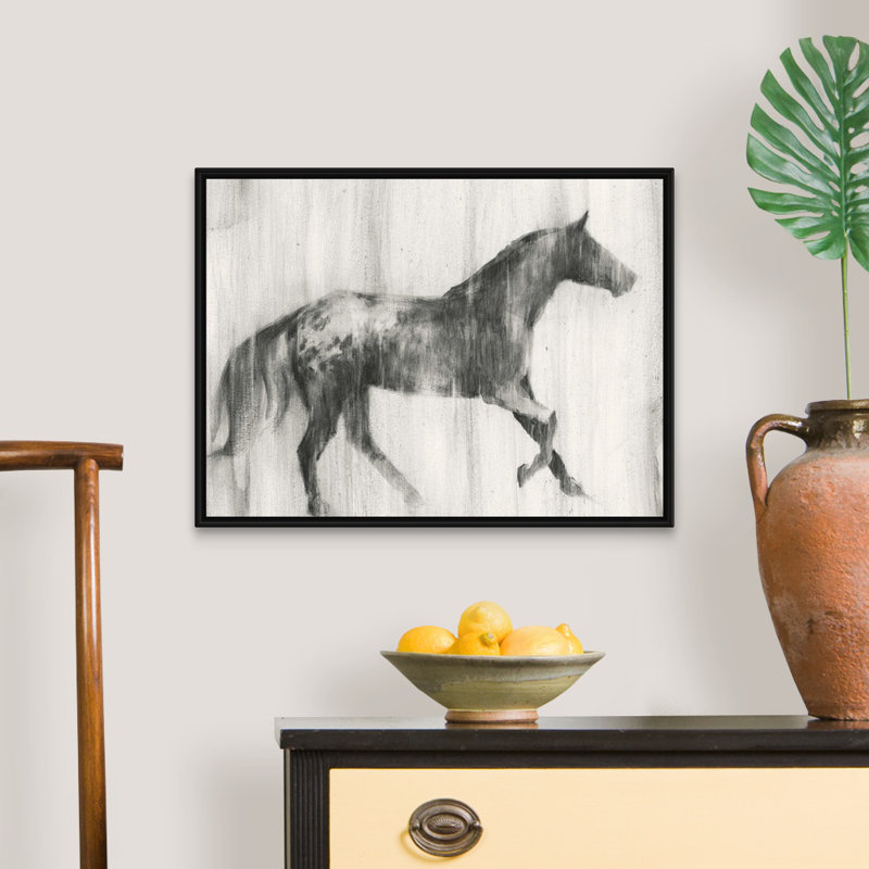 Art mural Appaloosa Study I, H 20 po x l 26 po x P 2 po, Toile avec cadre noir