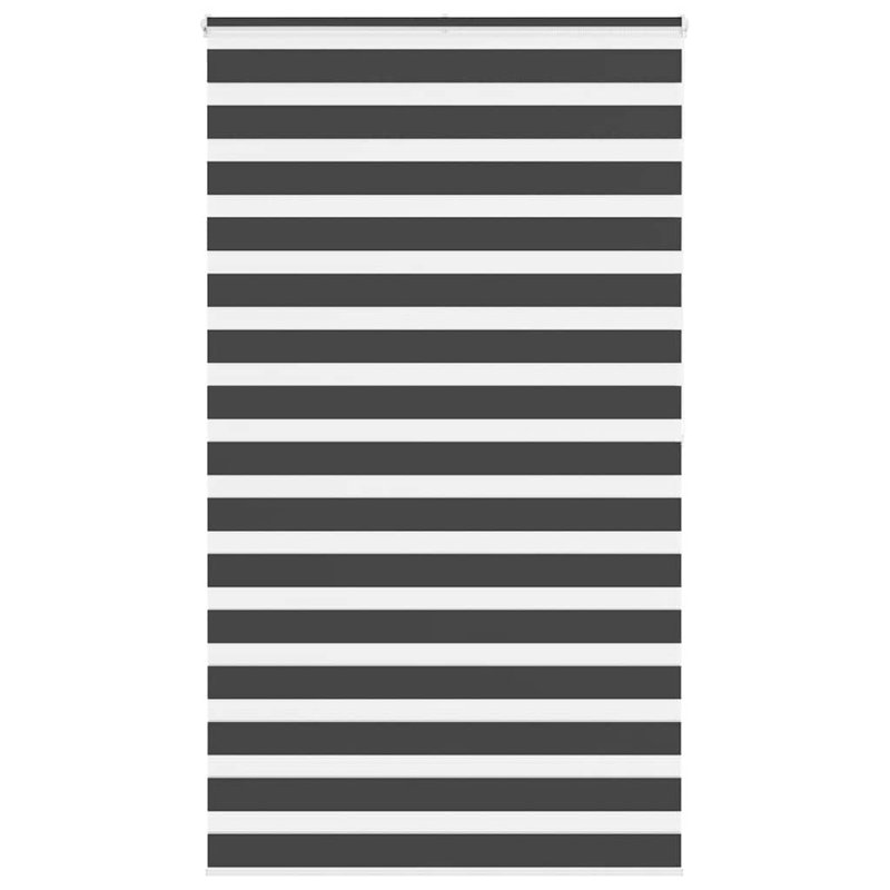 George Oliver Zebra Blind Polyester, 125cmW x 200cmL, Black