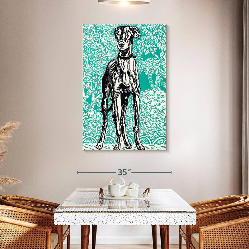 Brampt Greyhound I, 48" H x 32" W