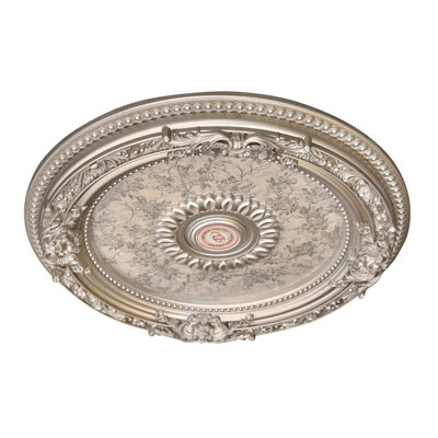 Petite Round Champagne Ceiling Medallion