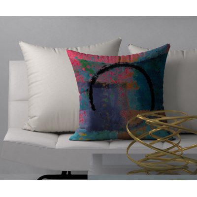 Housse et insert de coussin carré 20ème siècle