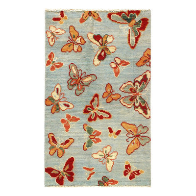 Lurla Wool Floral Rug
