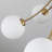 6-Light Dimmable Modern Bubble Chandelier With Opal Glass Globe Shades-451316842