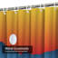Blue Mountain Sunset Gradient Graphic Shower Curtain with 12 Hooks-941900771