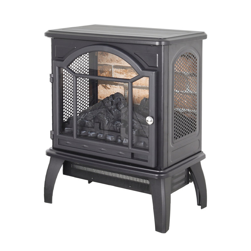 3D Flame Electric Infrared Quartz Fireplace Stove with Remote, Safety, and Realistic Effects