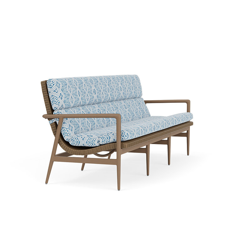 Cascade Outdoor 3 - Seat Patio Sofa, Aman Capri, Fawn
