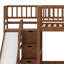 Lit mezzanine peu encombrant avec escalier de rangement, glissade et lumières DEL-133286686-133286687