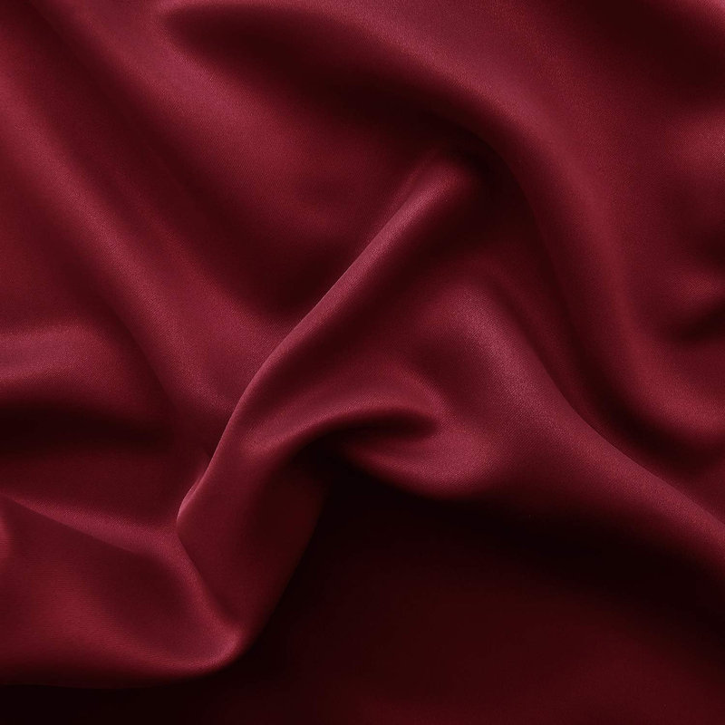 2 Thick Panels Room Darkening Blackout Curtains, Thermal Insulated Block Out Light Grommet Drapes, 52" W x 45" L, Burgundy
