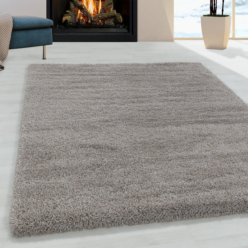 Calderon Solid Colour Area Rug, Rectangle 60 x 110cm