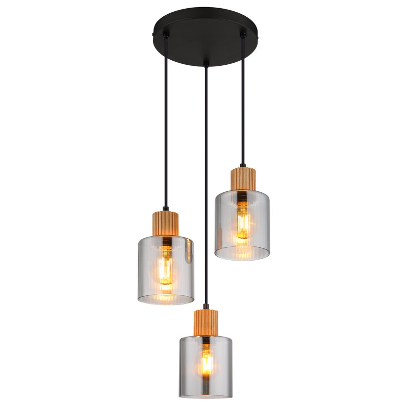 Daneya 3 - Light Matte Black Pendant