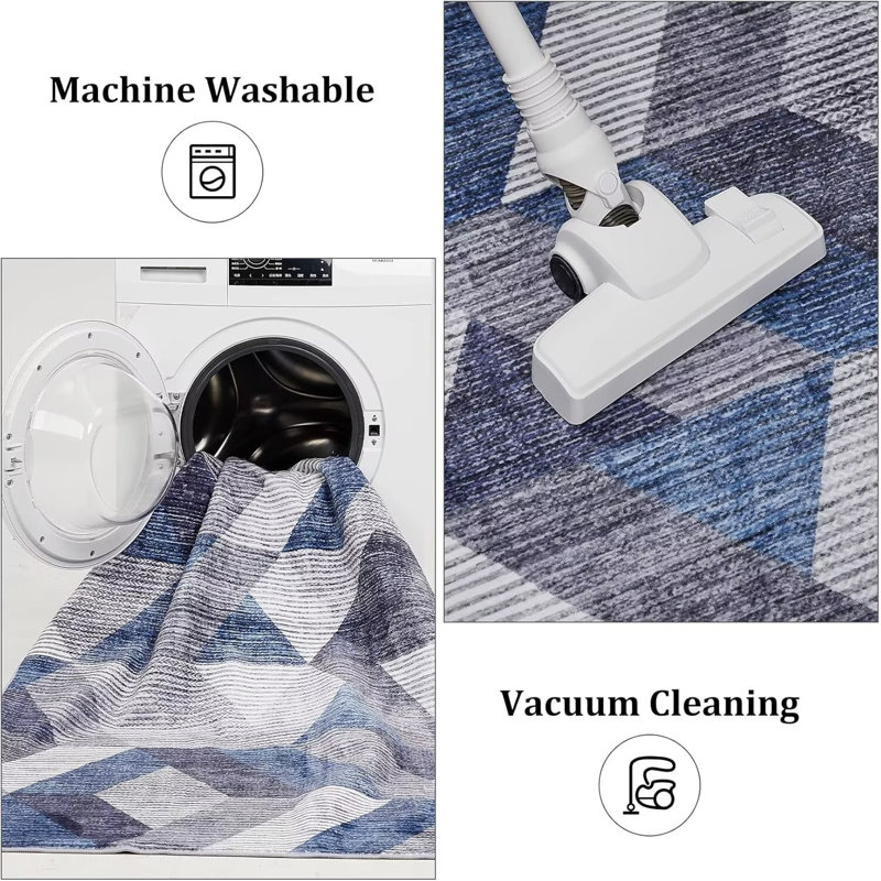 Tapis de chambre antidérapant pour salon, Tapis de couloir 2 pi x 6 pi