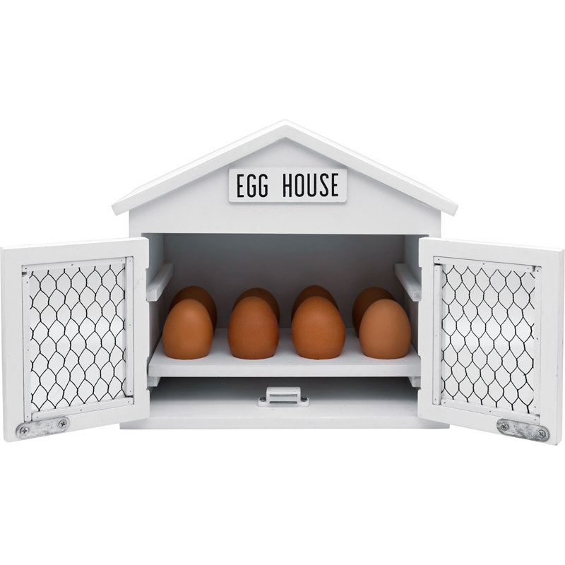 Dorning Wood Food Storage Container, White
