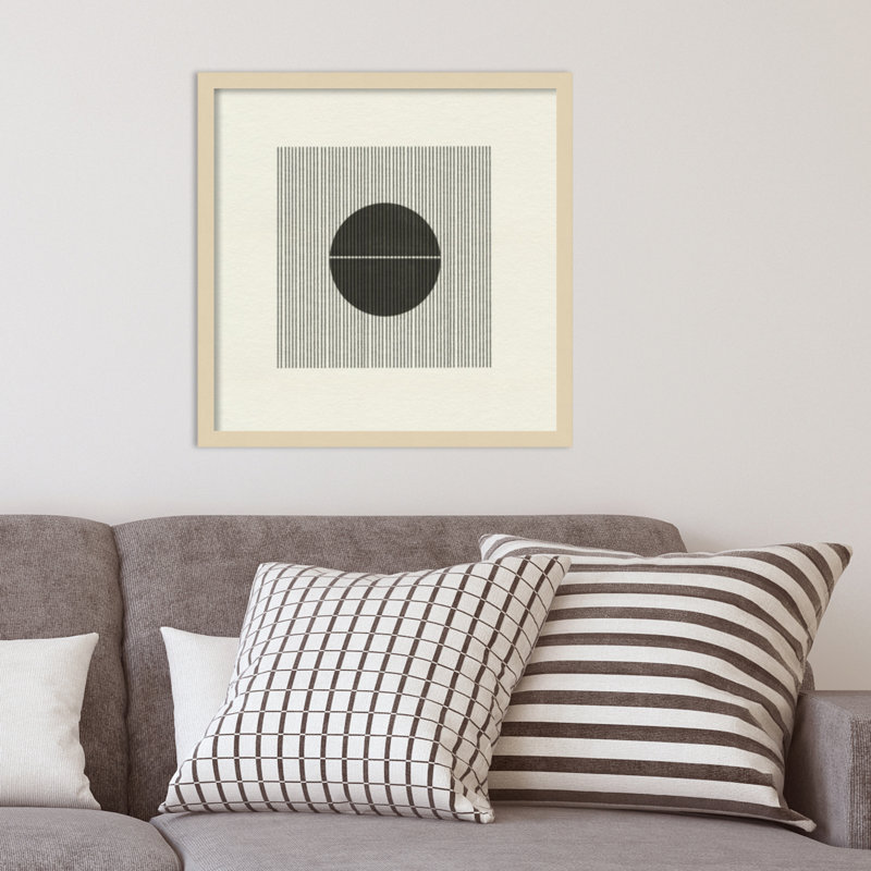«Nyamal Paper Objet No 5» par le studio MIUUS, reproduction d'art encadrée, H 21 po x l 21 po, Brun