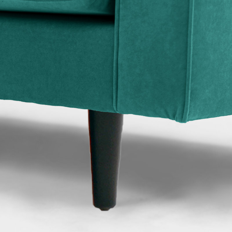 Boubacar Sofa, Black, 4, Dark Green
