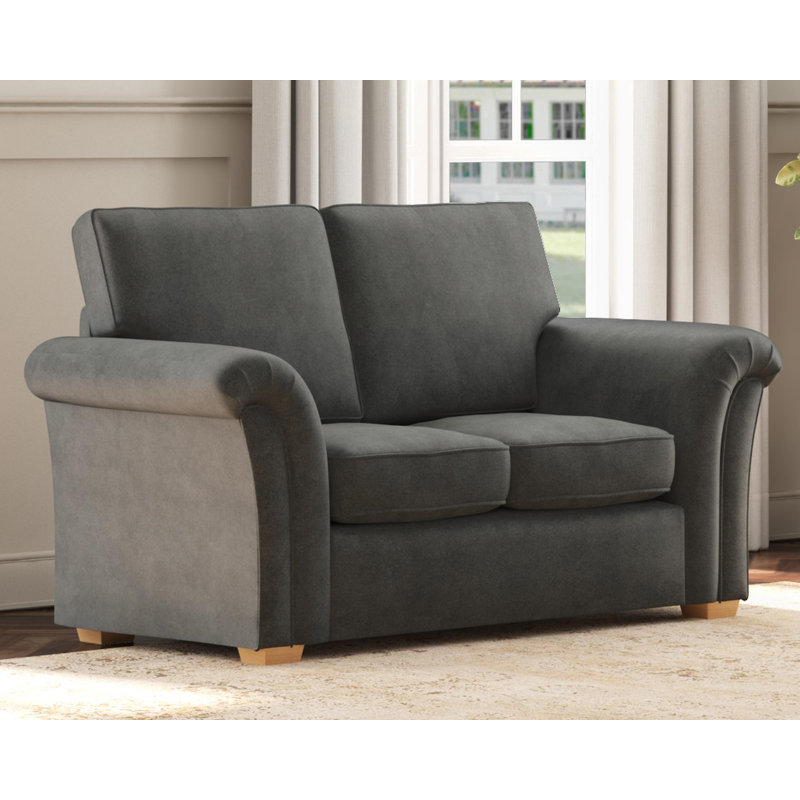Castleacre Two Seater, Fixed Back, Steel