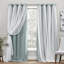 Paire de rideaux obscurcissant et isolant avec œillets de couleur unie Nunley-567484715-599827717