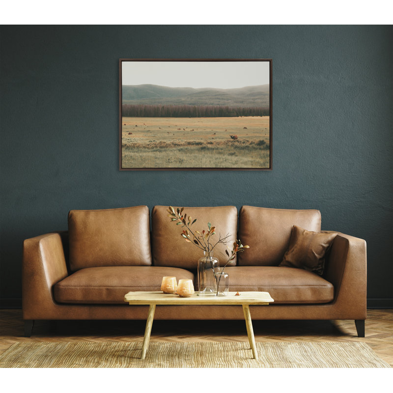 «AA On The Range» par Alicia Abla, reproduction d'art sur toile encadrée, Brun
