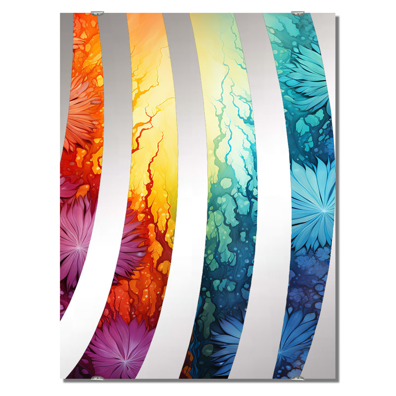 Grand miroir mural Quan - Abstract Botanicals MIR137289, 40 po x 30 po