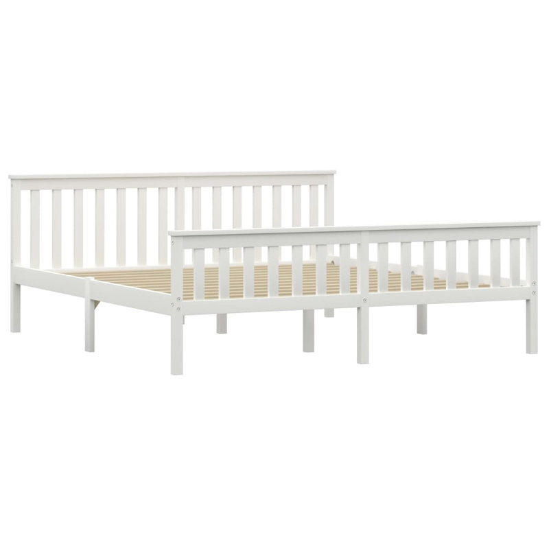 Whitworth Solid Wood Bed, 180 x 200 cm, white