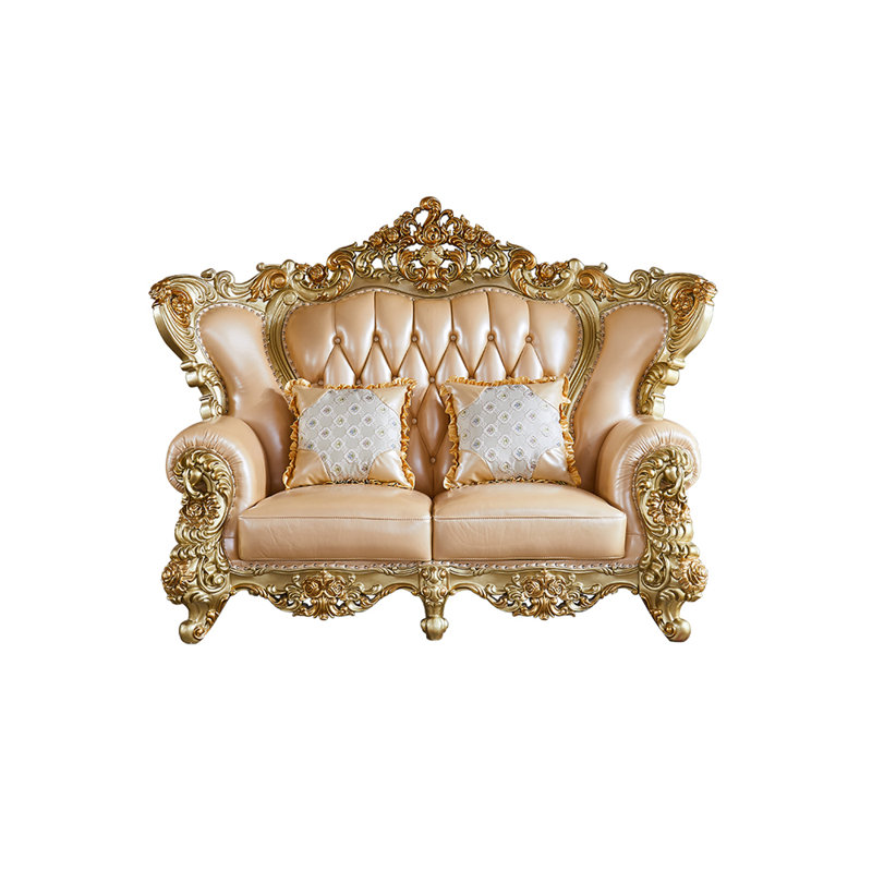 Causeuse en cuir de style européen 72,8 po
