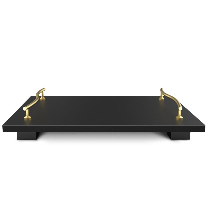 Plateau de coiffeuse Dyma, Noir
