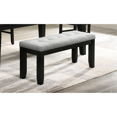 Banc rembourré gris Alvarenga