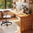 Burlywood L-Shaped Solid Wood desk-975787879-975787881