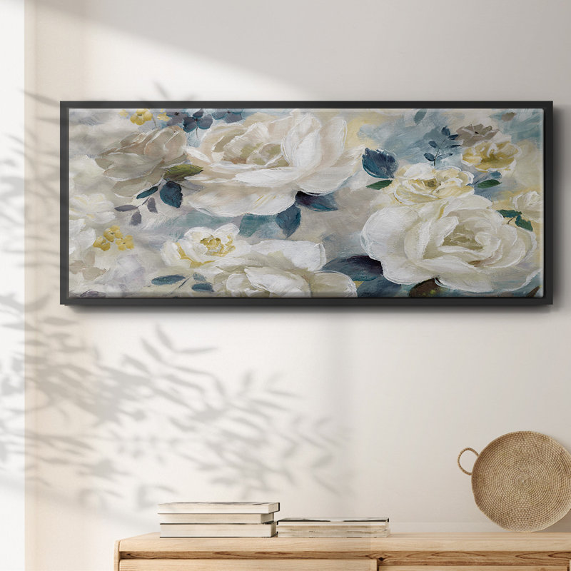 Simple Bright and Bold- Framed Canvas, 12" H x 30" W