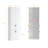 31.5"W×15.7"D×94.5"H White 4-Door Storage Cabinet