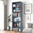 Langner 70.8" H x 23.6" W Standard Bookcase, 6-Tier Open Bookcase and Bookshelf, Freestanding Display Storage Shelves Tall Bookcase for Bedroom, Living Room and Office-412476375-440098506