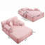 Canapé-lit convertible avec poche de rangement et coussins, 54 po de largeur-131249716
