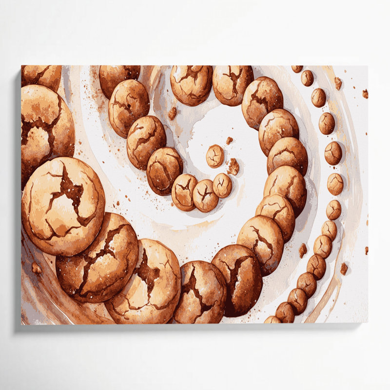 Art mural sur toile, Desserts Snickerdoodles, H 20 po x l 30 po