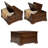  Curnow 31.5"W Square Farmhouse Storage Coffee Table with Hinged Lift Top for Living Room-1849142498