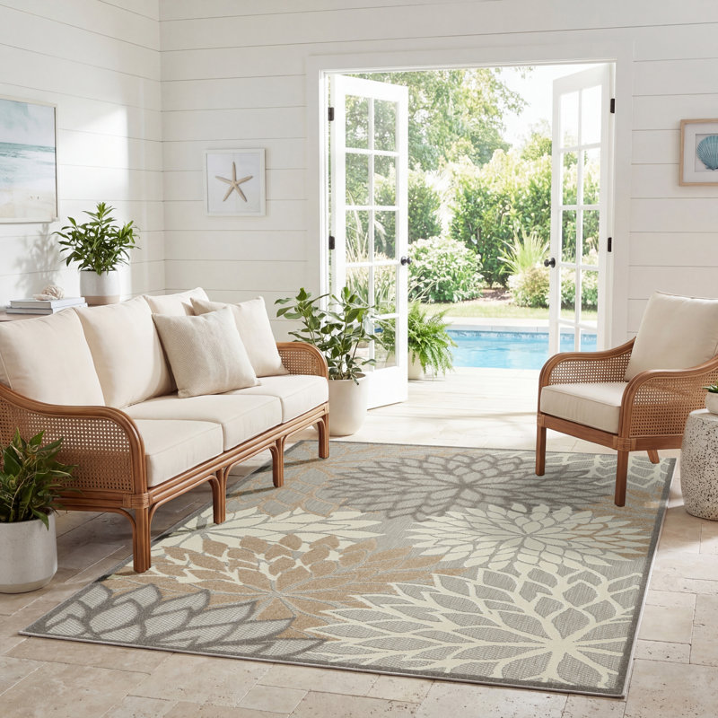 Gean Washable Rug, Rectangle 3'6" x 5'6"