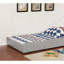 Lit superposé simple au-dessus d'un lit simple de style transitionnel Rails en échelle attachés et structure à joint verrouillable avec couchette incluse-135255028-135255030