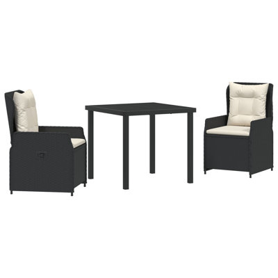 Square 3 - Piece 2 - Person 80Cm L Outdoor Table Set