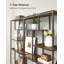 Akeiba 180 cm H x 80 cm W Steel Standard Bookcase