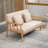 HOMCOM 48" 2-Seater Couch For Small Spaces